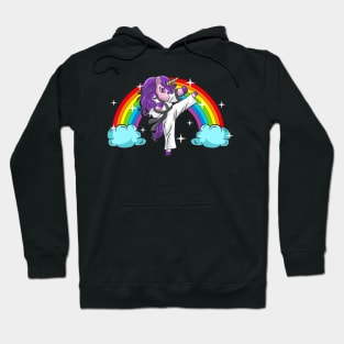 Unicorn Kung Fu Karate Marital Arts Jiu Jutsu Magical Gift Hoodie